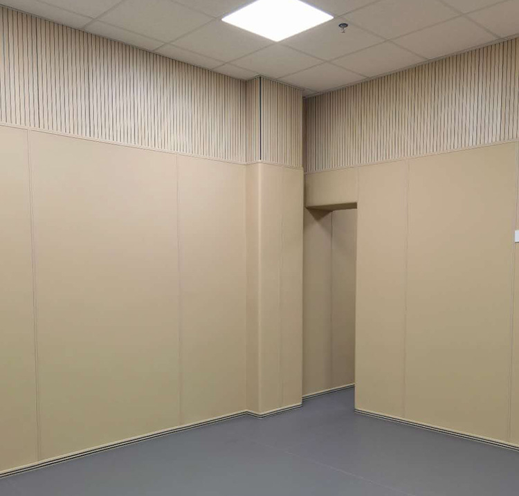 山東淄博談話室防撞軟包建設