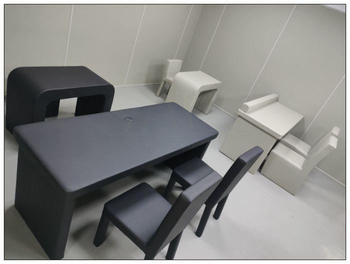 談話室軟包桌椅防撞安全家具產品-【廣州鴻星】