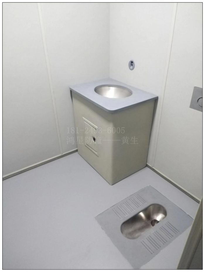 留置談話室防撞硅膠軟包不銹鋼蹲便器