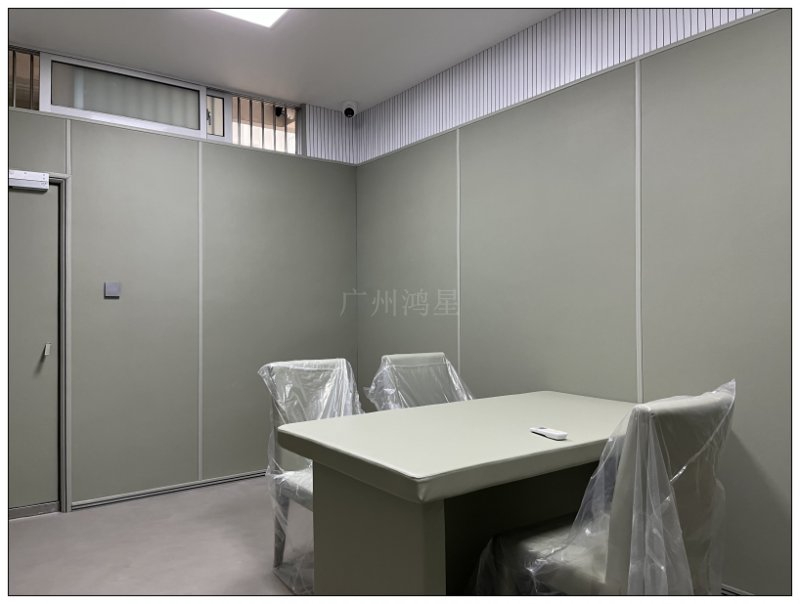 紀委留置談話室防撞墻面軟包聚乙烯納米棉